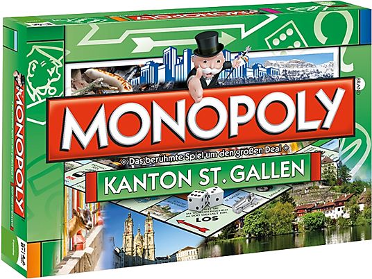WINNING MOVES Monopoly Kanton St. Gallen (deutsche Sprache) - Brettspiel