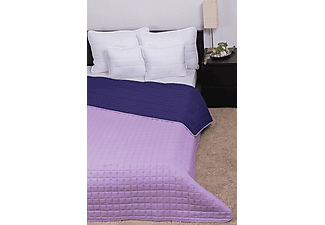 NATURTEX Laura kétoldalas ágytakaró, 235x250cm, lila-világos lila