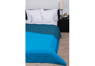 NATURTEX Laura kétoldalas ágytakaró, 235x250cm, türkiz kék - zöldes kék
