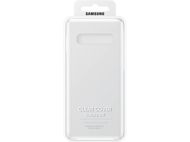 Funda - Samsung Clear Cover, Para Galaxy S10, Diseño fino, Transparente
