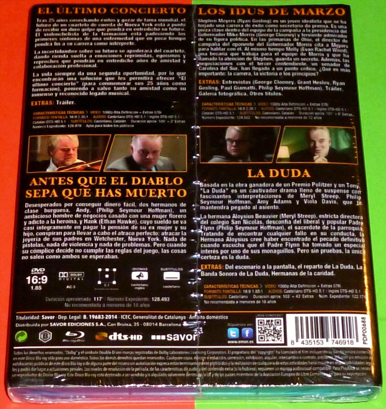 Box Philip Seymour Hoffman (+Dvd) - Blu-ray