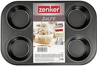 ZENKER Pure 6'lı Muffin Kalıbı Siyah