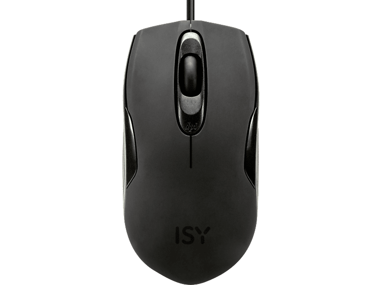 ISY Muis Silent Rubber Coated Zwart (ICM-3000)