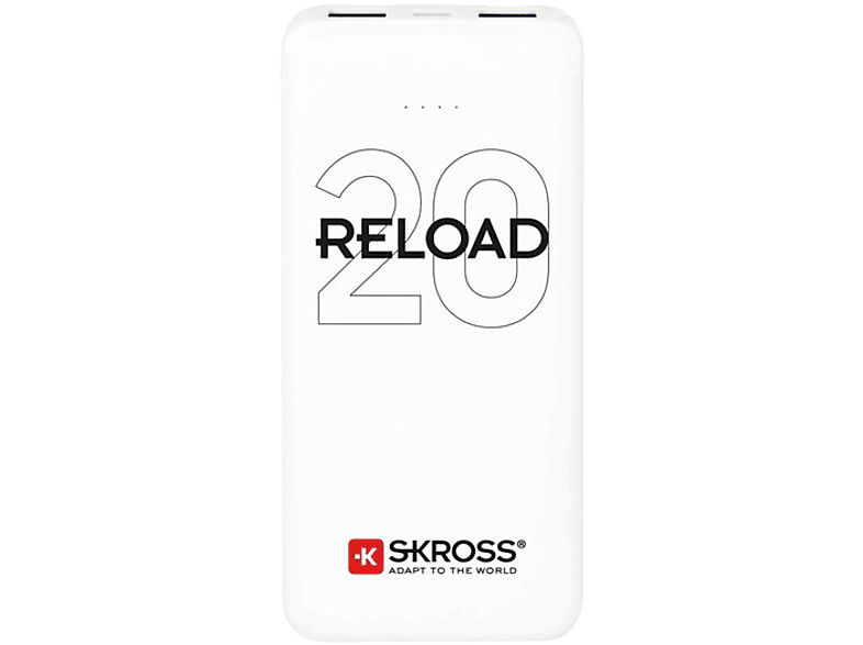 SKROSS Reload20 20 000 mAh powerbank, két kimenettel