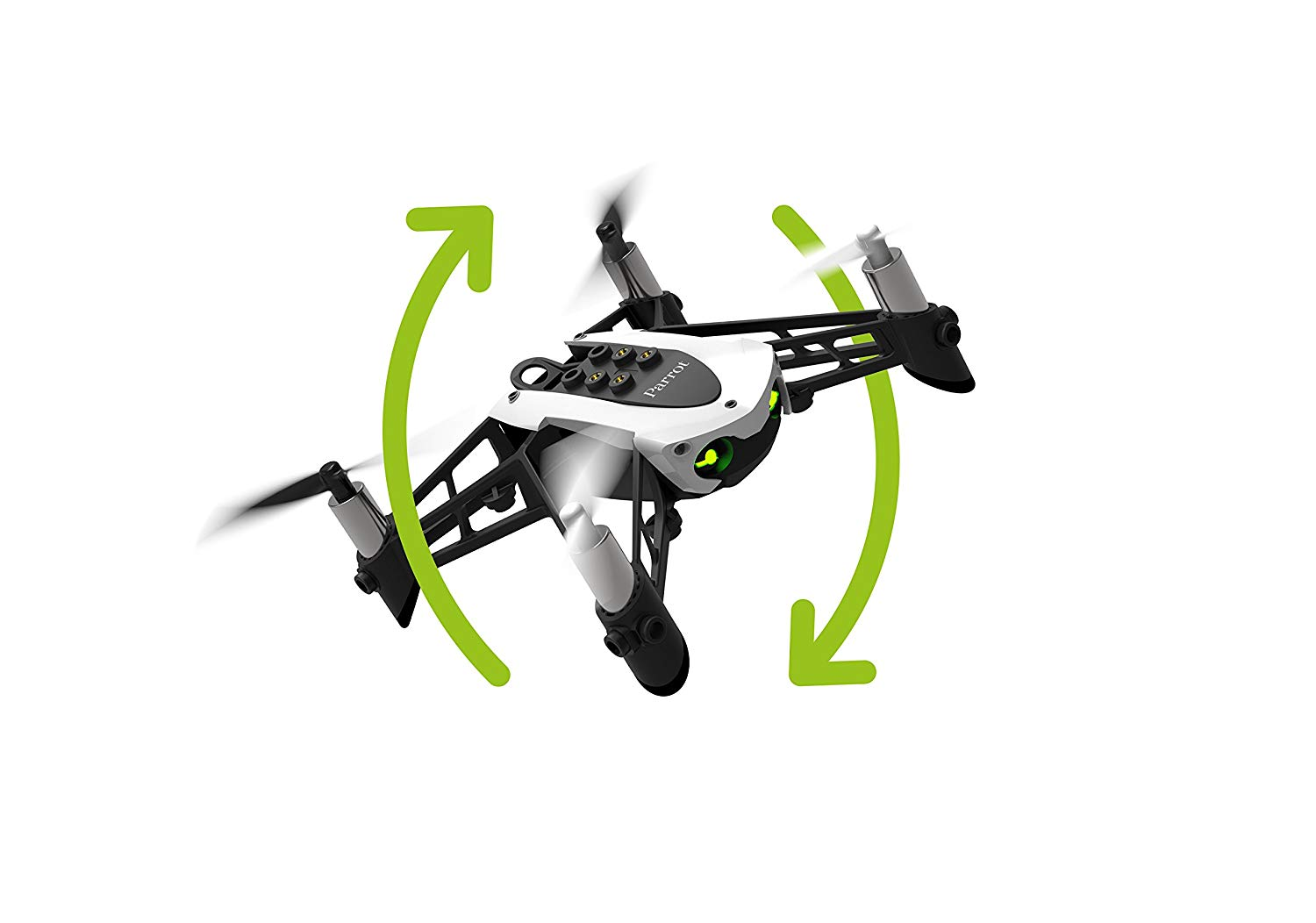 Mini Dron - Parrot Mambo Fly, Cuadricóptero, 30 km/h, Autonomía 8 min, 550 mAh, Cámara, Bluetooth, Blanco
