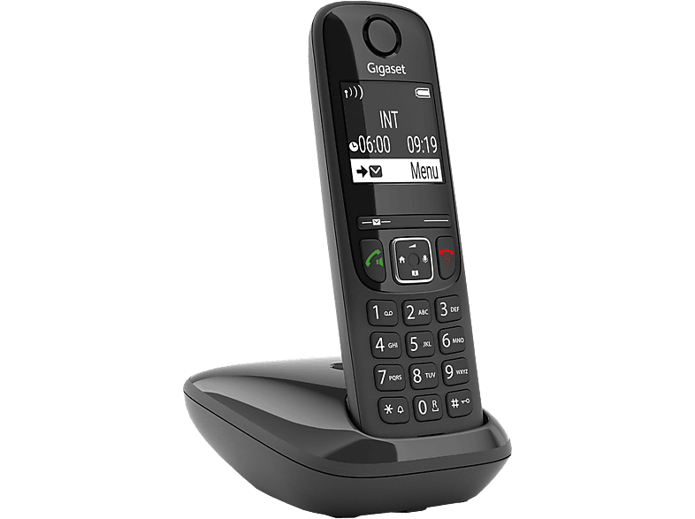GIGASET AS690 - Schnurloses Telefon (Schwarz)