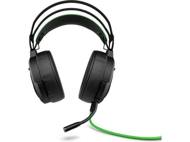 Auriculares gaming - HP Pavilion 600, Sonido envolvente 7.1, LED, Micrófono, Verde y negro