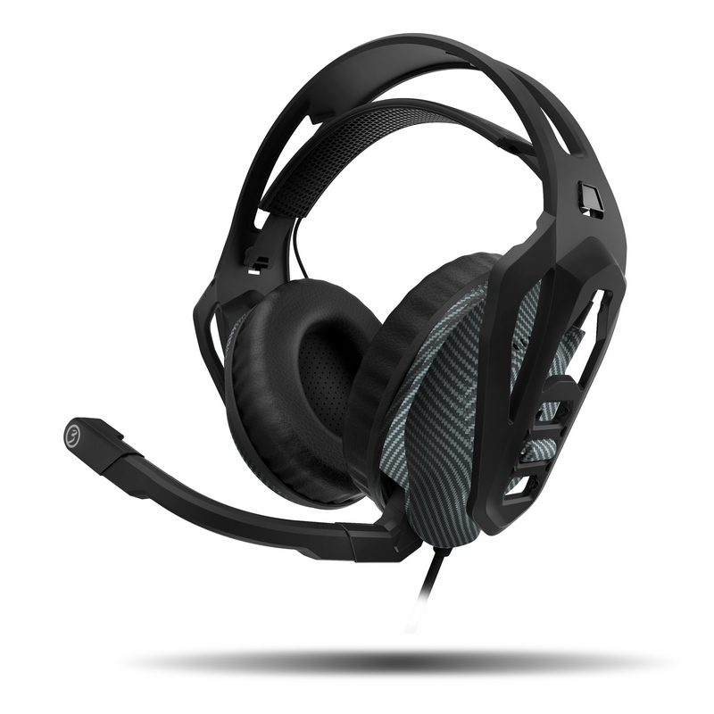 Auriculares gaming - Ozone Nuke Pro, De diadema, Con cable, Sonido 7.1, Micrófono, Negro