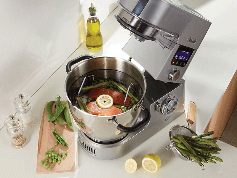 KENWOOD Cooking Chef Gourmet KCC9040S - Robots culinaires avec fonction de cuisson (Argent)