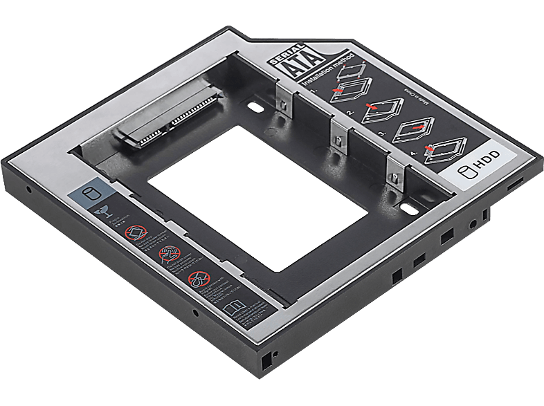 DIGITUS SSD/HDD beépítőkeret CD/DVD/Blu-ray meghajtónyíláshoz, 12.7 mm (DA-71109)