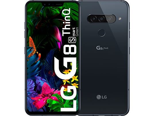 Móvil - LG G8 Smart Green, Negro, 128 GB, 6 GB RAM, 6.21" Full HD+, Snapdragon 855, 3550 mAh, Android