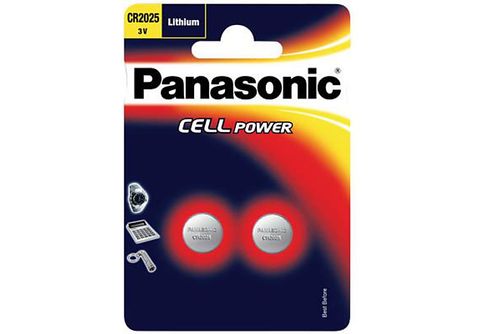 Pila  Panasonic CR 2025 BL 2, Cámara de fotos, 3 V, 2 piezas