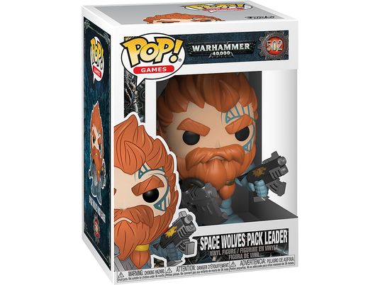 FUNKO POP! Games: Warhammer 40.000 - Space Wolves Pack Leader - Figurina in vinile (Multicolore)