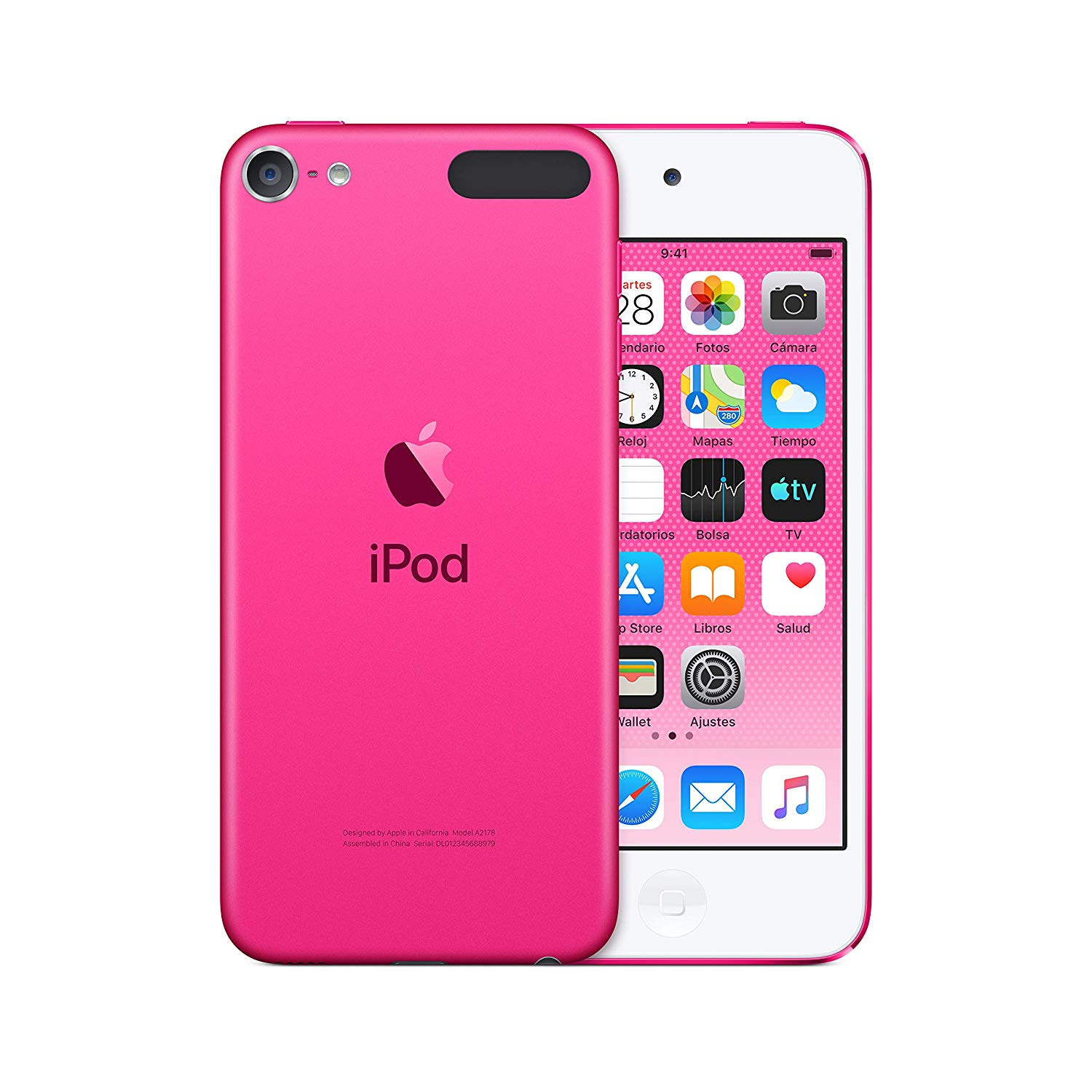 Apple iPod Touch (2019), 4" Retina, 32 GB, Chip A10 Fusion, Cámara 8 MP, Wi-Fi, Rosa