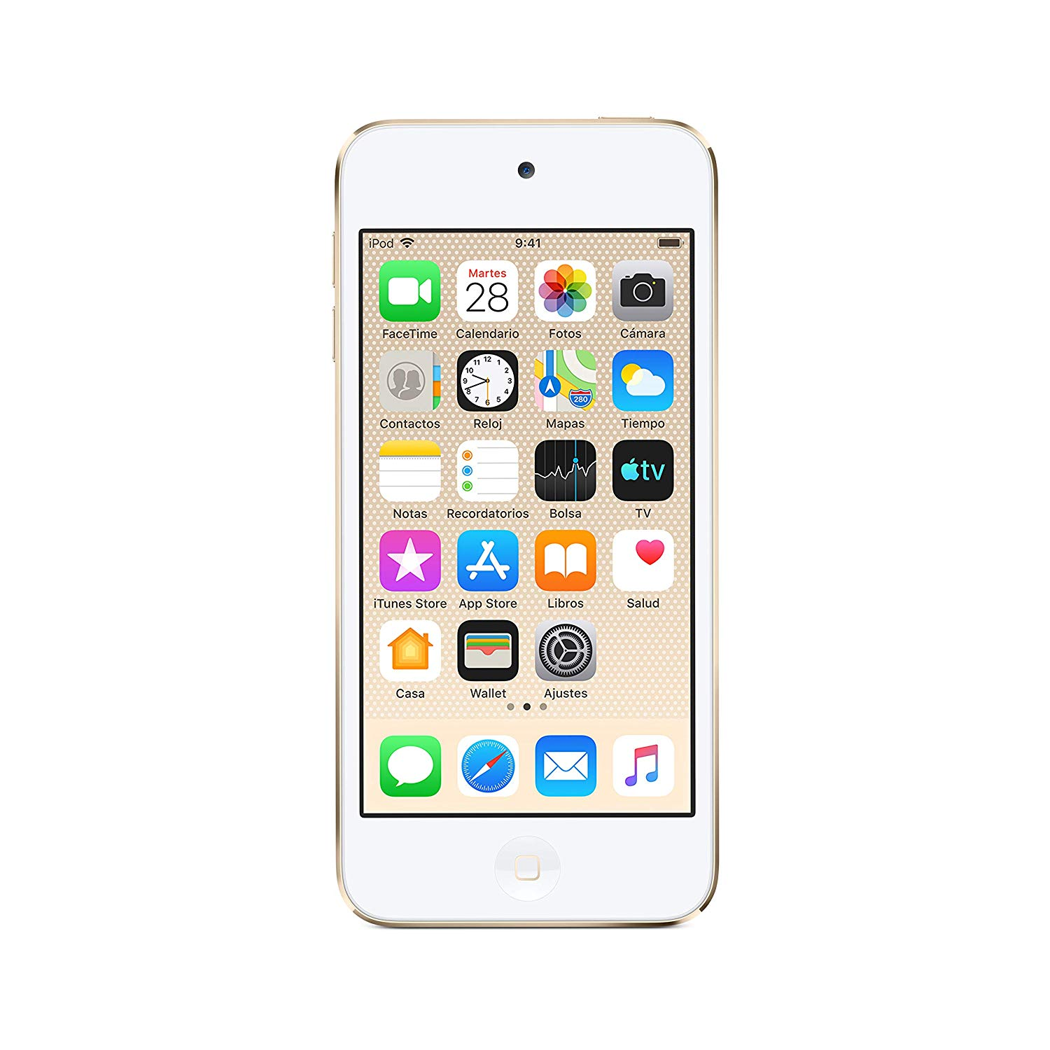 Apple iPod Touch (2019), 4" Retina, 32 GB, Chip A10 Fusion, Cámara 8 MP, Wi-Fi, Oro