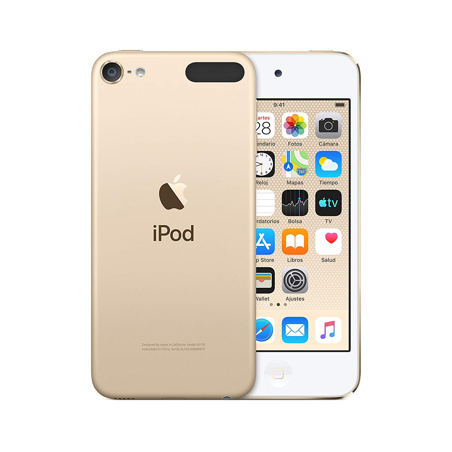 Apple iPod Touch (2019), 4" Retina, 32 GB, Chip A10 Fusion, Cámara 8 MP, Wi-Fi, Oro
