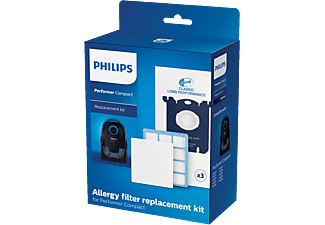 PHILIPS FC8074/02 - Sac à poussière et filtre de remplacement (Bleu/Blanc)