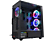 RAMPAGE Alpha-X 4*12cm Rainbow Fan 600W 80 Plus Bronze RGB Led Oyuncu Bilgisayar Kasası Siyah