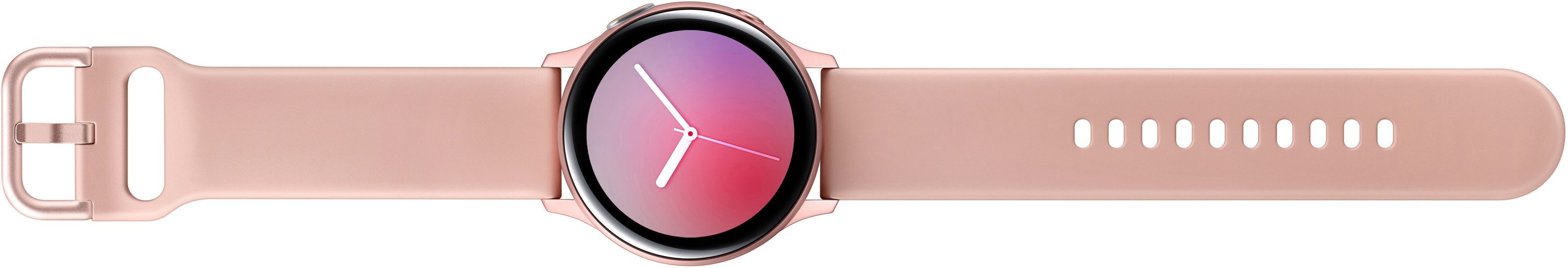 SAMSUNG Galaxy Watch Active2 Aluminium 40mm PG Smartwatch Aluminium Fluorkautschuk, S/M, Pink Gold