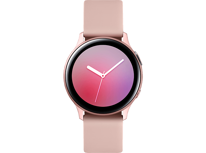 SAMSUNG Galaxy Watch Active2 Aluminium 40mm PG Smartwatch Aluminium Fluorkautschuk, S/M, Pink Gold