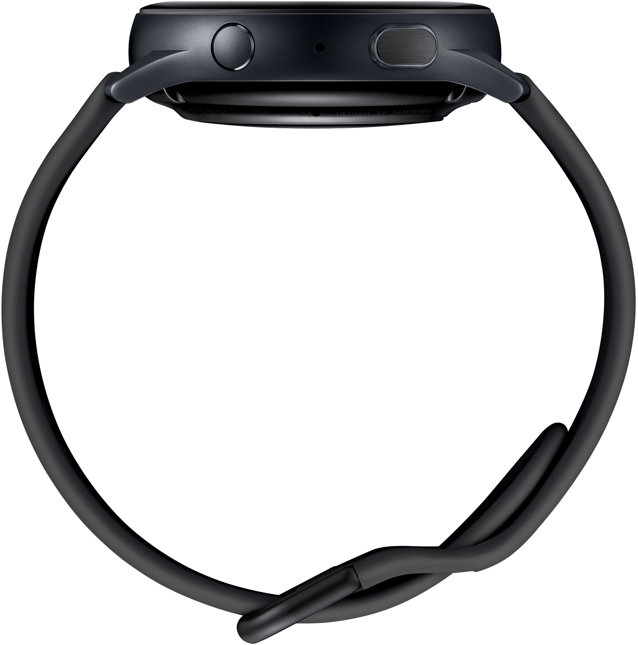 SAMSUNG Galaxy Watch Active2 Aluminium 40mm AB Smartwatch Aluminium Fluorkautschuk, S/M, Aqua Black
