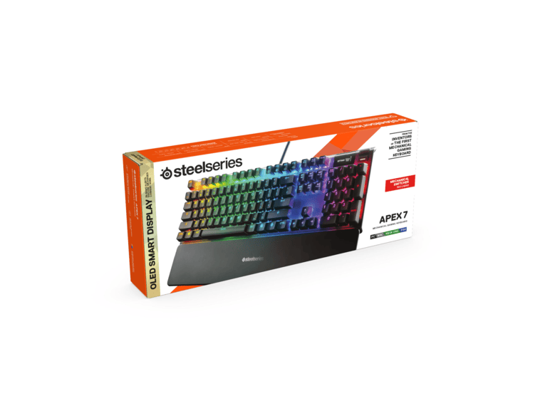 Steelseries Apex 7 Turkce Mekanik Oled Smart Display Rgb Aydinlatma Gaming Klavye Siyah Oyuncu Klavyeleri