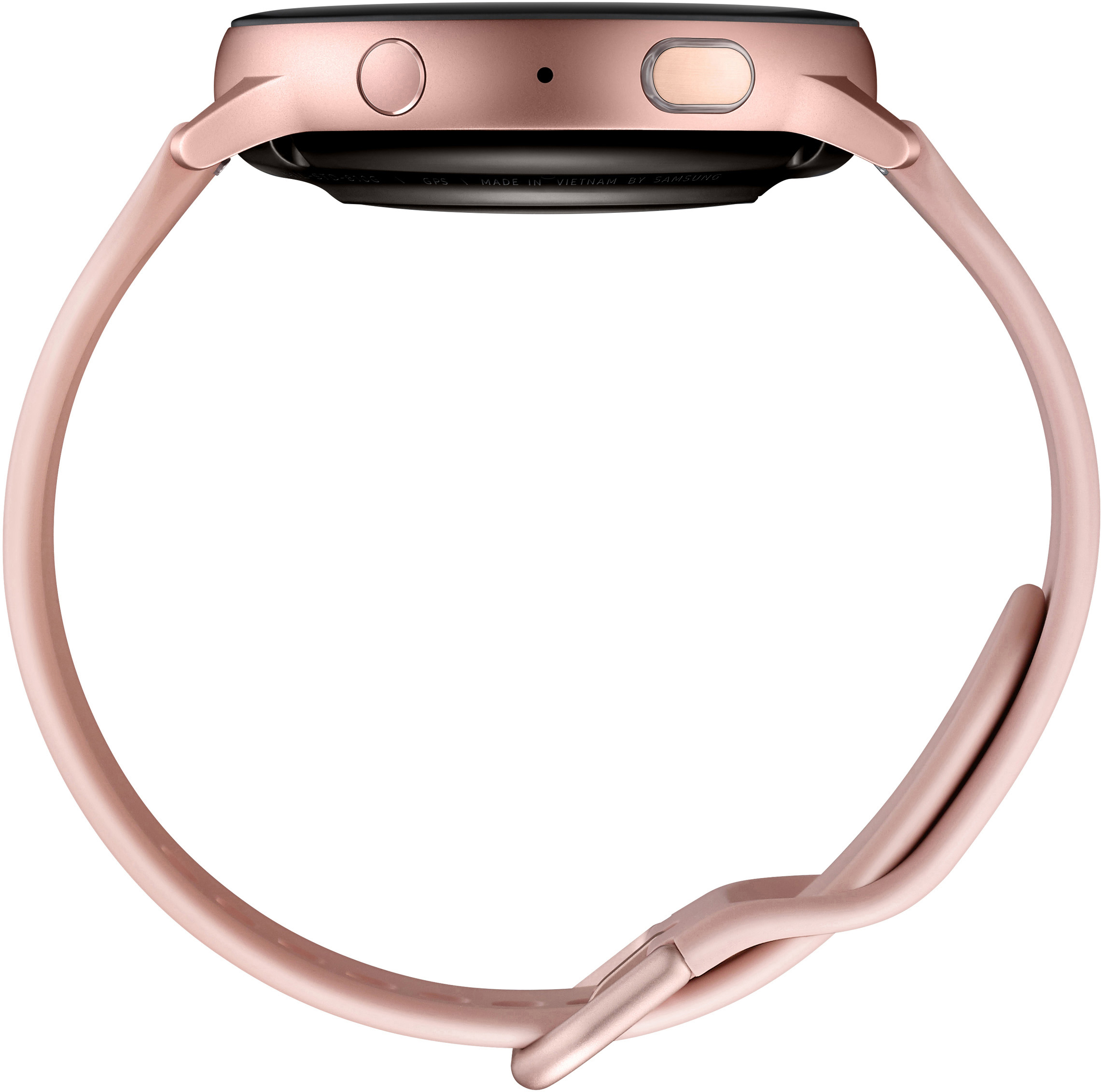 SAMSUNG Galaxy Watch Active2 Aluminium 44mm PG Smartwatch Aluminium Fluorkautschuk, M/L, Pink Gold