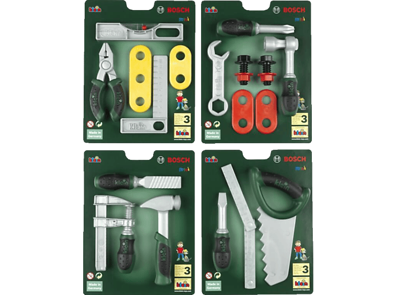 BOSCH Theo Klein Bosch Werkzeugkarte Werkzeugkarte (Kinderspielzeug), Mehrfarbig