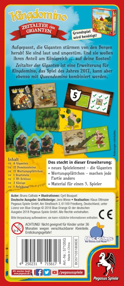 PEGASUS SPIELE Kingdomino Erweiterung Kartenspiel Mehrfarbig