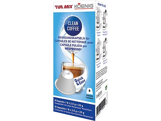 TURMIX Clean Coffee - Capsules de nettoyage