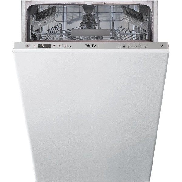 Lavavajillas Whirlpool Integrable 10 servicios a+ wsic3m17 plata 3m17 45 cm clase 47 decibelios cubiertos f 4 45cm 47db 6