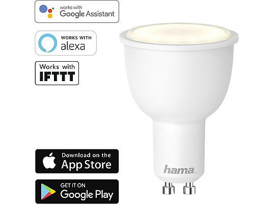 HAMA Ampoule LED WiFi - Ampoule LED WiFi (Blanc)