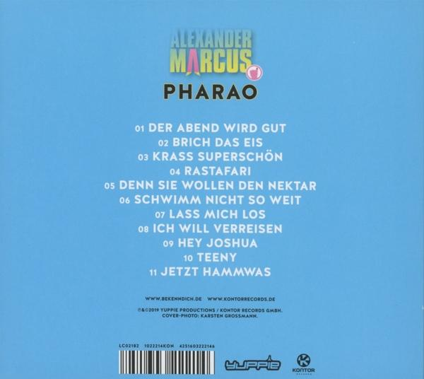 CD-Cover mit Trackliste und Albumtitel. Blauer Hintergrund.