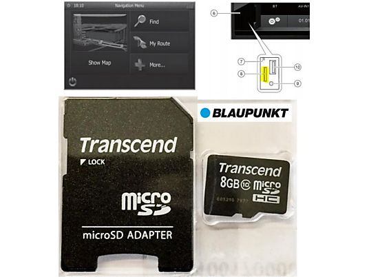 BLAUPUNKT EU Serie 530/370/570 (1 year) - MicroSD Navi-Karte (Schwarz)