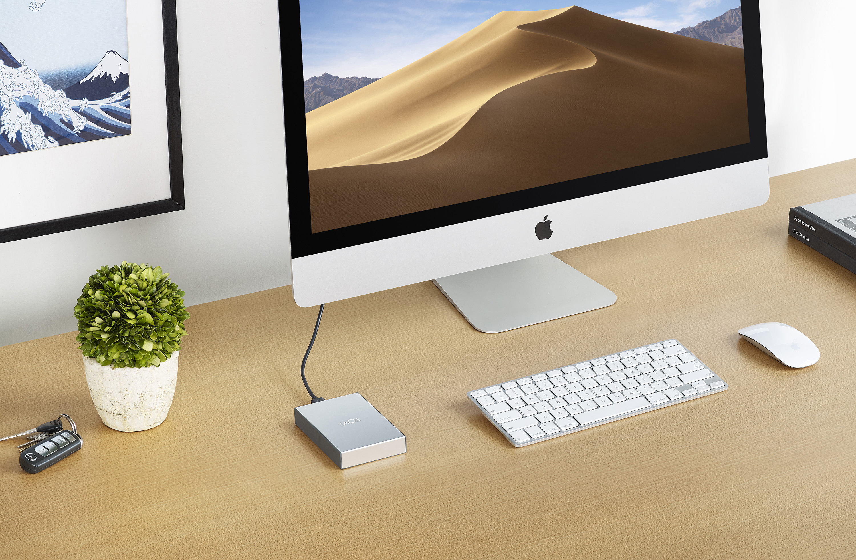 LACIE Mobile Drive USB-C Festplatte, 5 TB HDD, 2,5 Zoll, extern, Weltraum-Grau