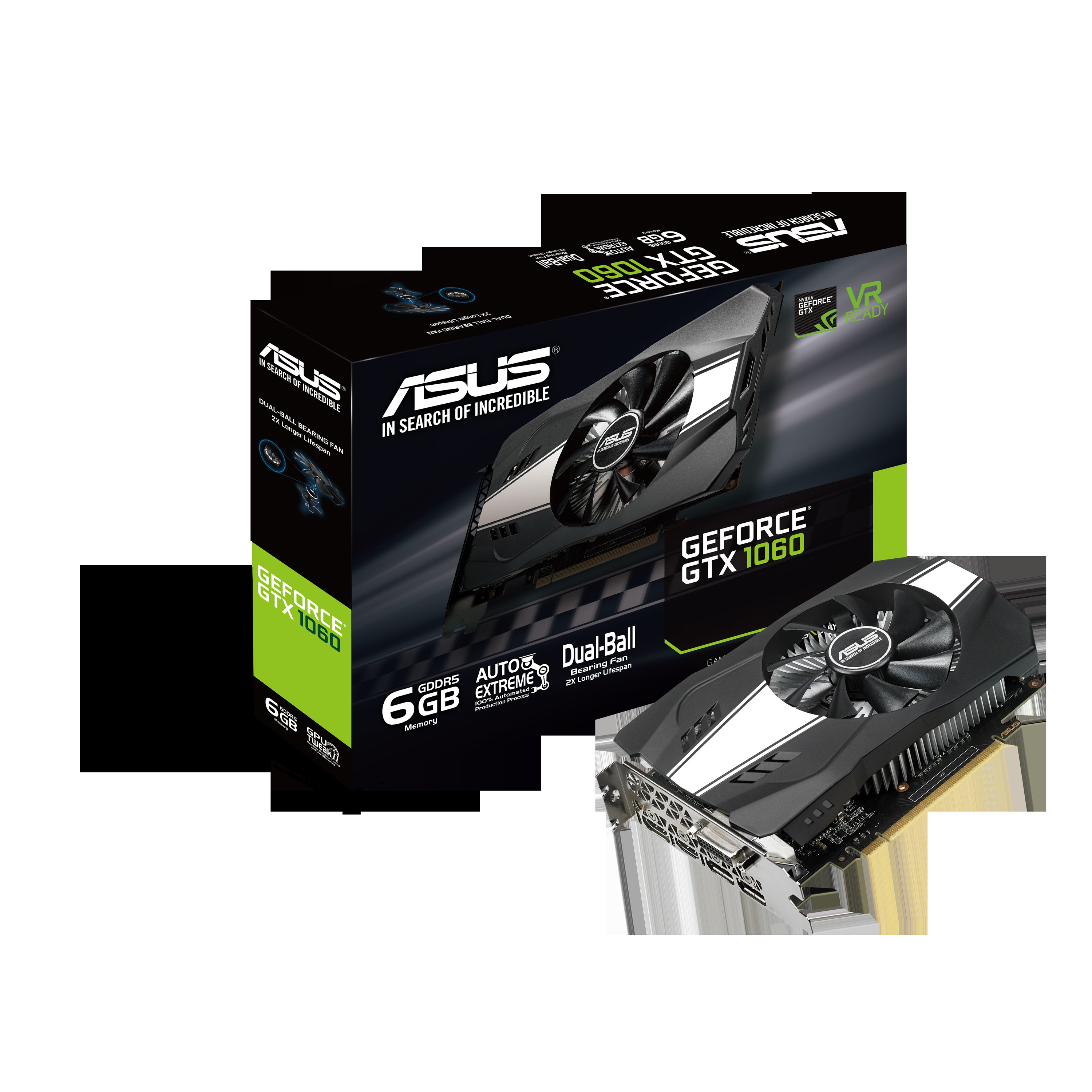 ASUS Phoenix GeForce® GTX 1060 (90YV0A68-M0NA00) (NVIDIA, Grafikkarte)