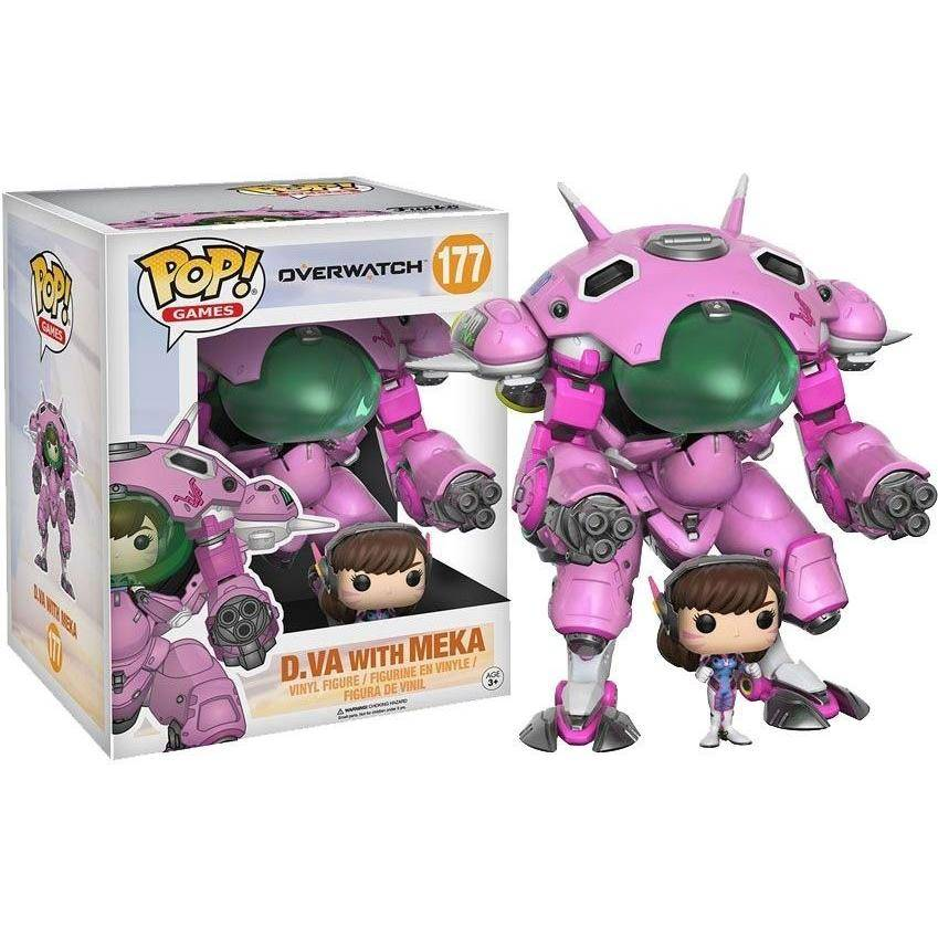 Figura Funko Pop! - D.VA con Meka Rosa, Overwatch
