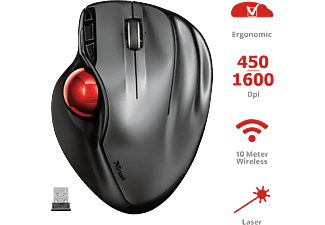 TRUST Draadloze trackball muis Sferia (23121)