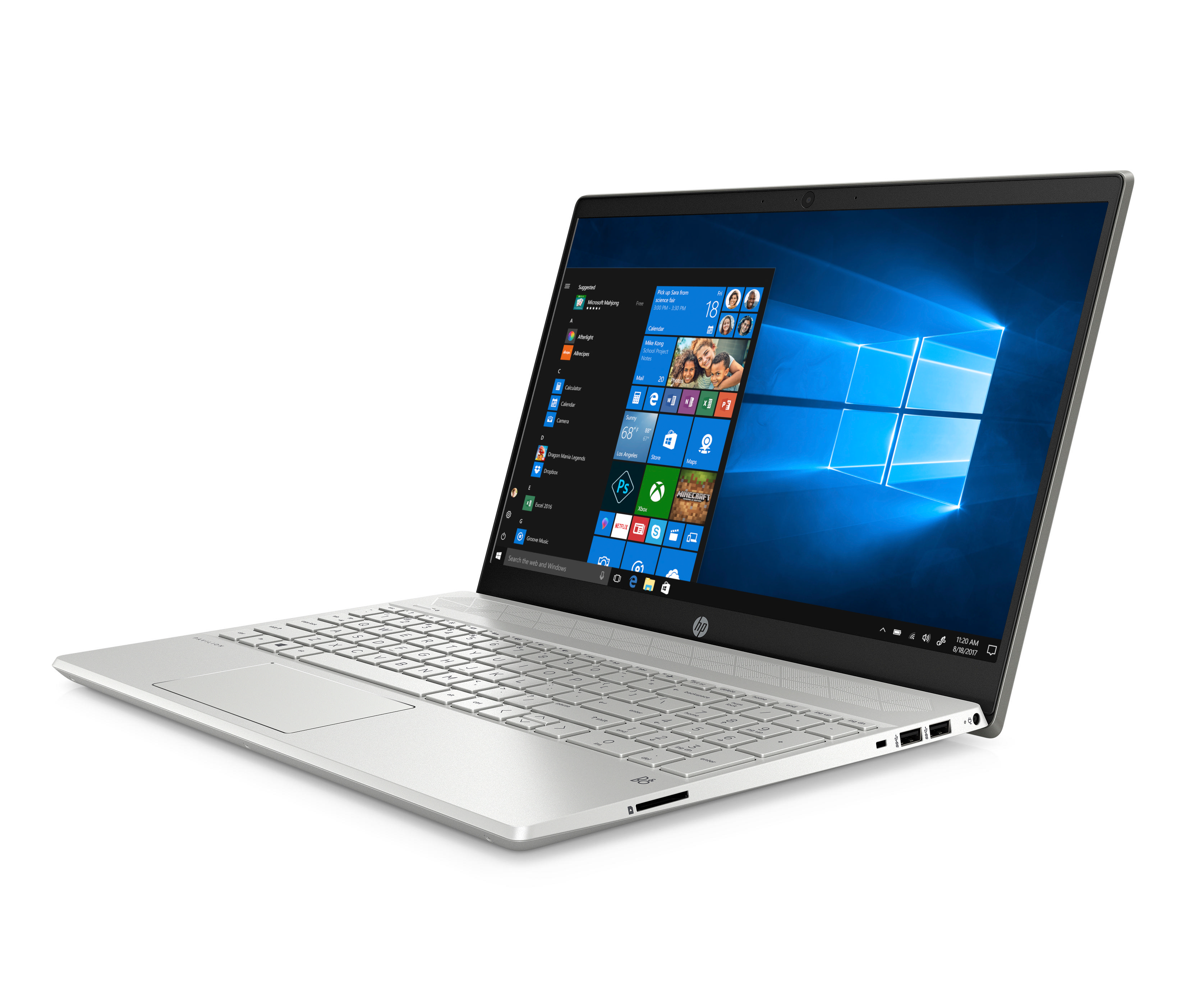 HP Pavilion i5-8265U/ 8GB / 512 SSD/ MX150 2GB GDDR5/ Laptop Gümüş 6ZK74EA