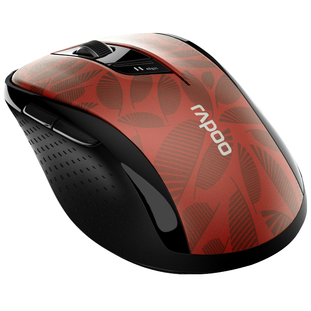 RAPOO M500 BT vezeték nélküli egér, piros (184543)