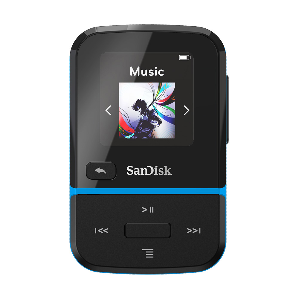 SANDISK Clip Sport Go MP3 Player (16 GB, Blau)