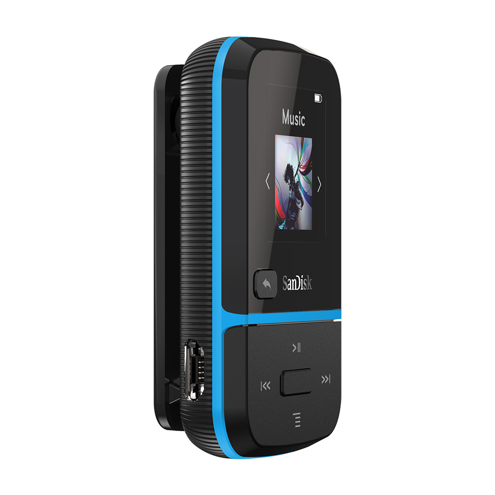 SANDISK Clip Sport Go MP3 Player (16 GB, Blau)