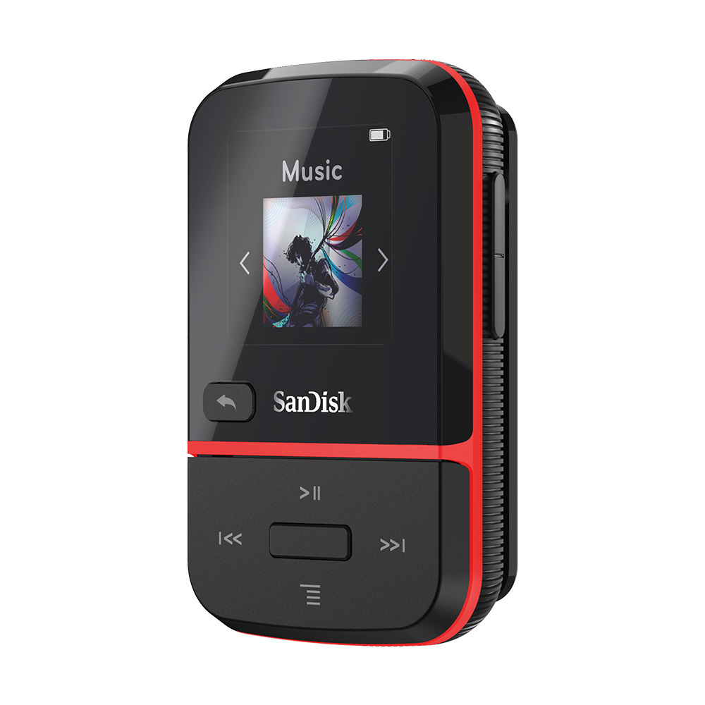 SANDISK Clip Sport Go MP3 Player (16 GB, Rot)