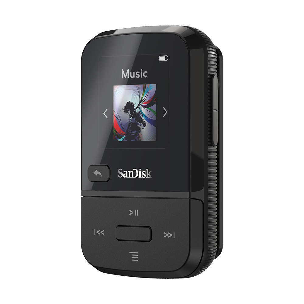 SANDISK Clip Sport Go MP3 Player (16 GB, Schwarz)