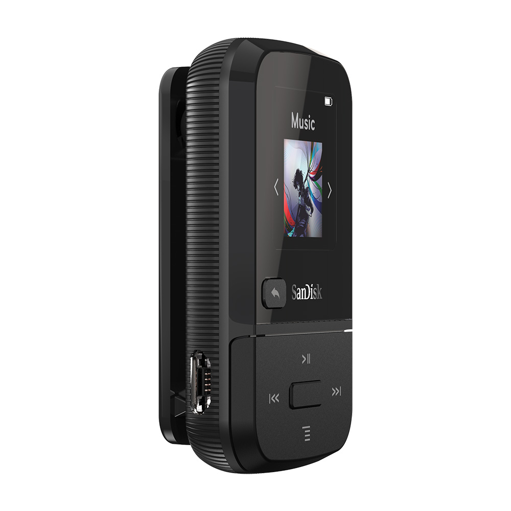 SANDISK Clip Sport Go MP3 Player (16 GB, Schwarz)
