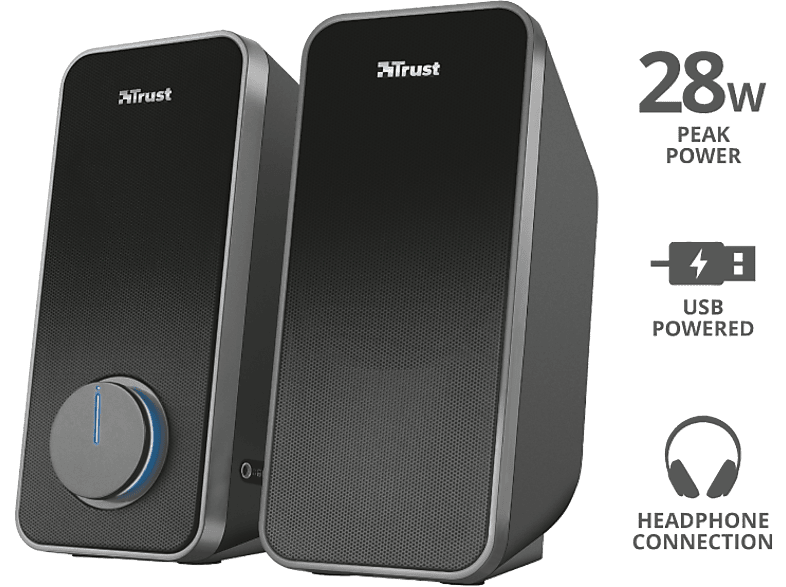 Trust - Arys 2.0 Speakerset Zwart