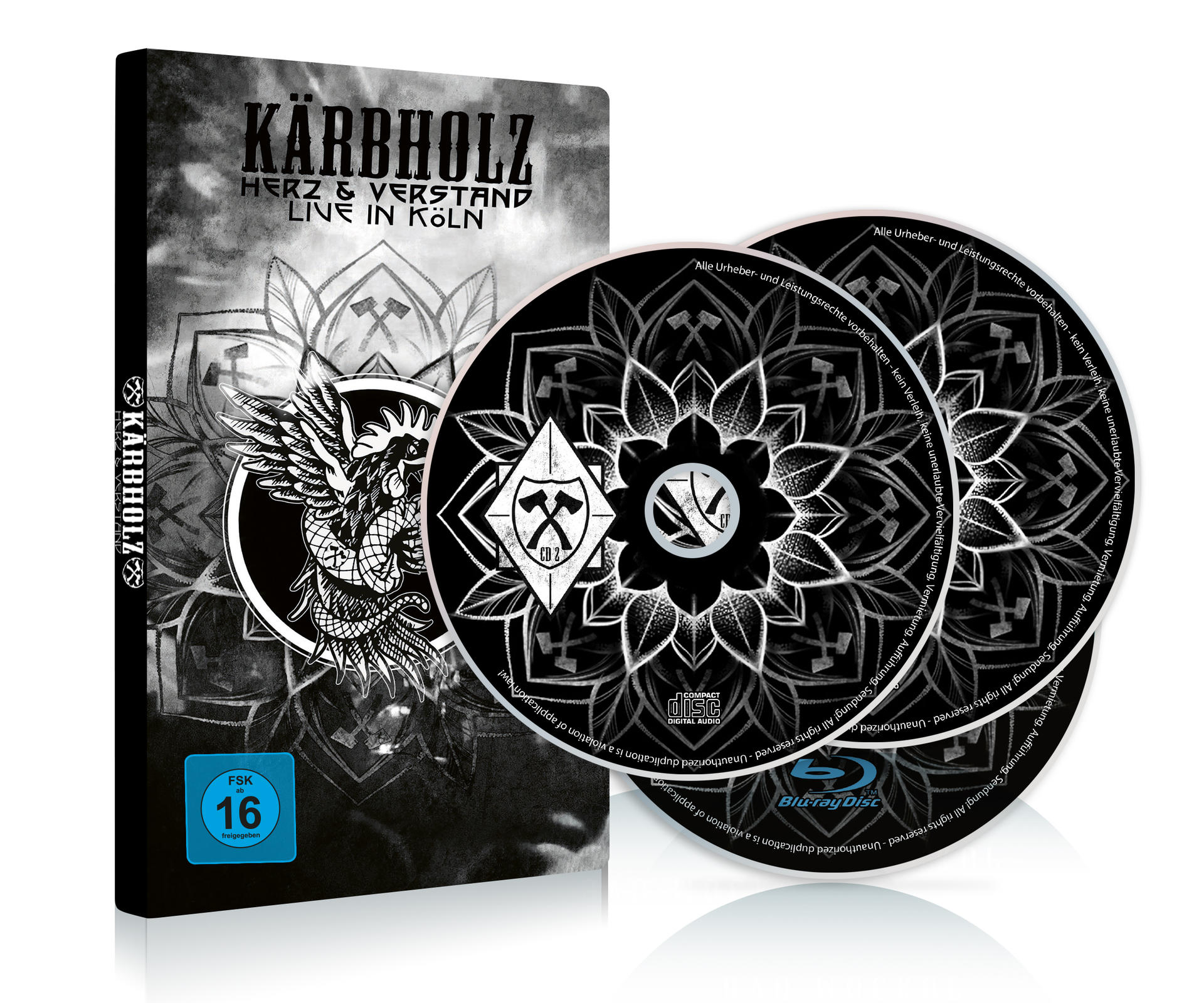 Kärbholz - Herz & Verstand – Live in Köln (BRD+2CD)  - (Blu-ray + CD)