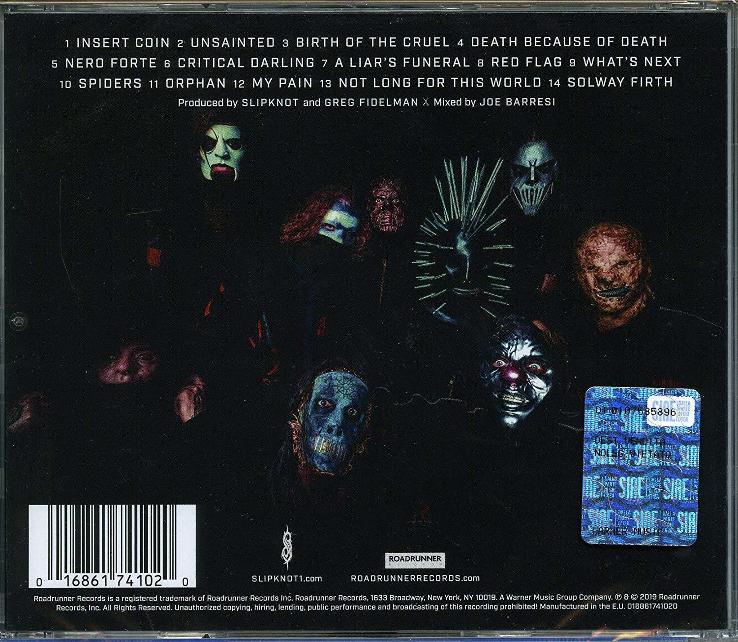 CD-Cover mit Bandmitgliedern in Masken. Der Bandname steht unten. Der Name der CD steht oben.