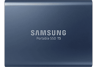 SAMSUNG Portable SSD T5 - Festplatte (SSD, 250 GB, Blau)