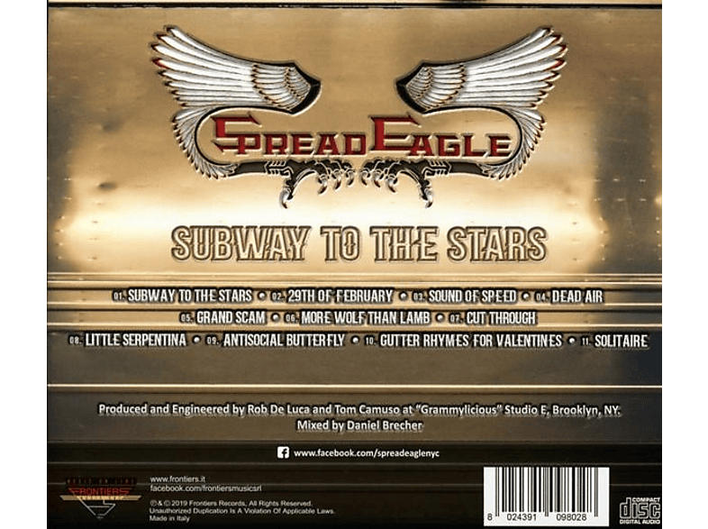 Thumbnail - Spread Eagle - Subway To The Stars (CD)